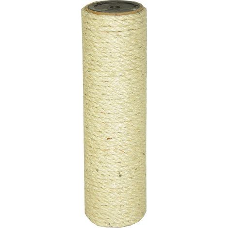 Sisalpfosten 28 cm, 2 M10-Gewinde, Durchmesser 8,5 cm, für Katzenbaum (1/4)