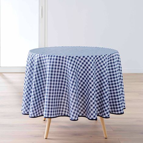 Runde karierte Tischdecke, VICHY, Ø 180 cm