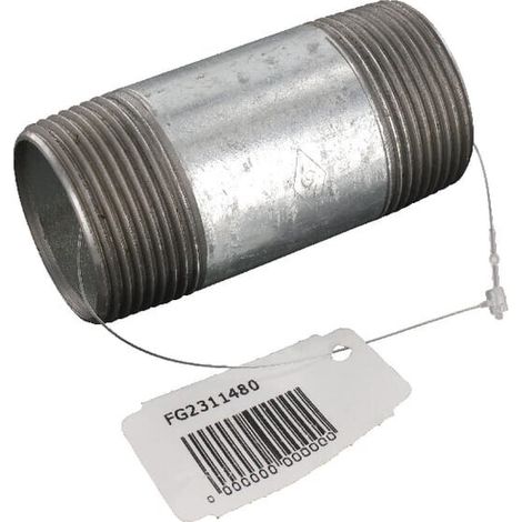 Nipplo prolunga M/M zincato 1 1/4" x 80 mm UNIVERSALE FG2311480L