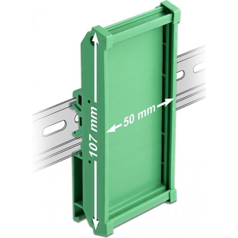 Soporte de placa de circuito delock (107 mm) para carril din de 5 cm de largo