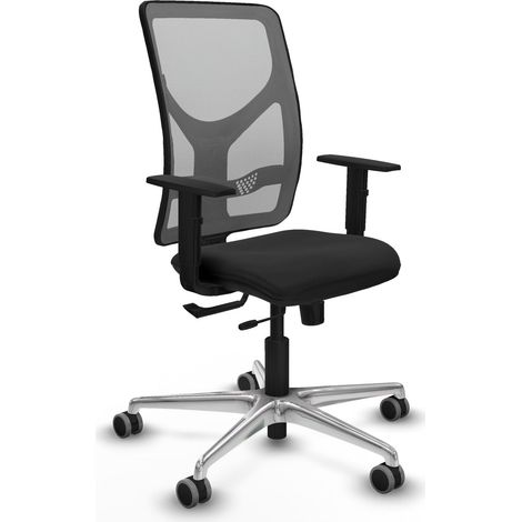 Silla de oficina piqueras y crespo Motilla negro polipiel malla (1/2)