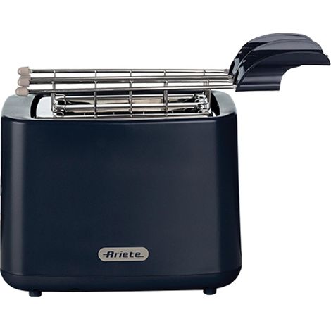Ariete 0157/03 Breakfast Line 2 Slice Toaster, 760 W, 7 Browning Levels, Cold Touch, Dark Grey