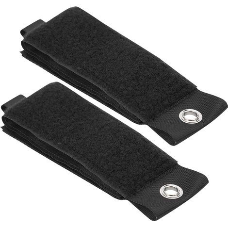 Lot de 2 sangles de rangement réutilisables pour vélo, avec fermeture auto-agrippante, pour câbles et fils.