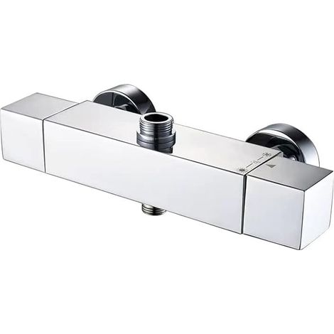 Mitigeur Douche Thermostatique 38℃ Bas G 1/2" Haut 3/4" interface (1/5)