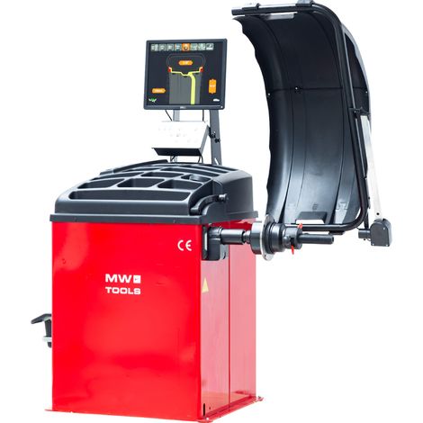 Mw Tools – Équilibreuse de roues automatique professionnelle 220V – Écran LCD 17 – 9 modes d'équilibrage – Pour jantes jusqu'à 24 pouces – BB500 (1/5)