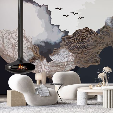 Papier peint panoramique - Paysage Design - 130 cm x 81 cm (1/4)
