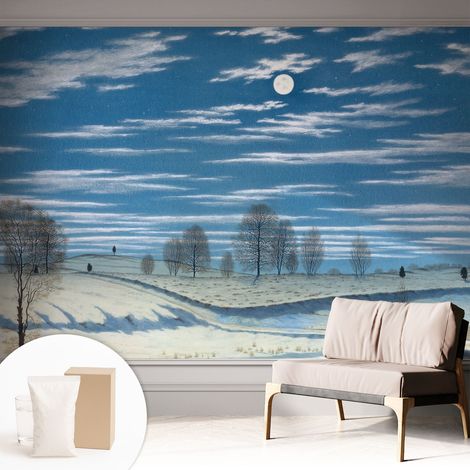 Carta Da Parati - Murale Alla Moda Decorazione - Camera Da Letto - Con Colla Gratuita Paesaggio invernale 312x219 cm (1/5)