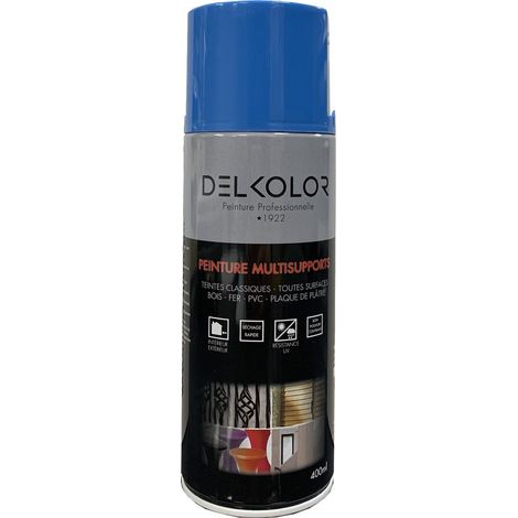 Delkolor Peinture en Aérosol - Couleurs RAL - 400ml Couleur: RAL 5015 BLEU CIEL (1/2)