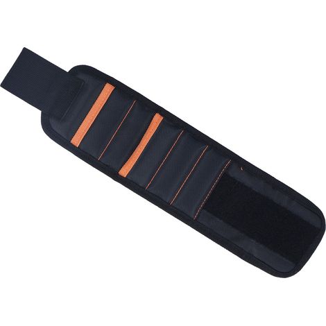 Bracelet porte-outils magnétique, conception ajustable, pratique pour ranger et transporter des accessoires. (1/5)