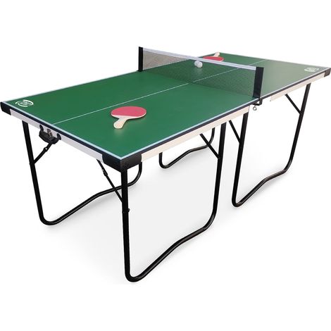 Table de ping-Pong Pliante Peu encombrante, Dimensions 182 x 86,5 x 75 cm, Table de ping-Pong extérieure et intérieure avec Ensemble Complet: Maille, 2 Raquettes et 2 balles (1/5)