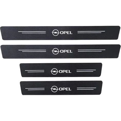 (pour OPEL-1) Autocollants de seuil de porte en fibre de carbone pour Opel Zafira, Insignia, Astra J, H, G, K, Corsa D, Vectra, Vivaro et Mokka. (1/5)