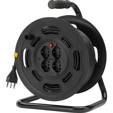 VIMAR - 0P32733 16A Universal-Kabeltrommel mit 4 Ausgängen, 45 m