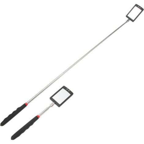 Miroir d'inspection télescopique éclairé par LED pivotant à 360 degrés pour la réparation mécanique automobile (1/5)