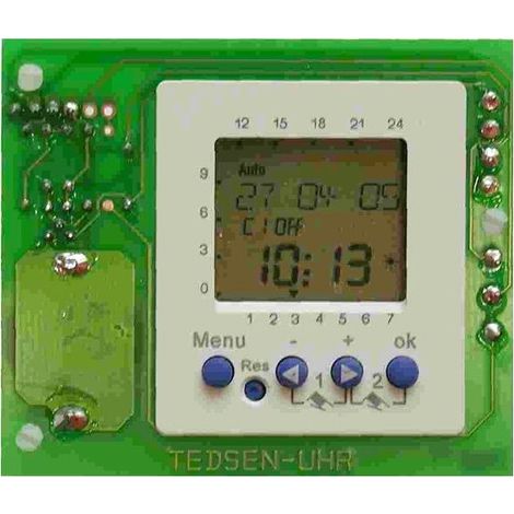 Module de minuterie hebdomadaire / horloge enfichable 2 canaux ELKA (1/2)