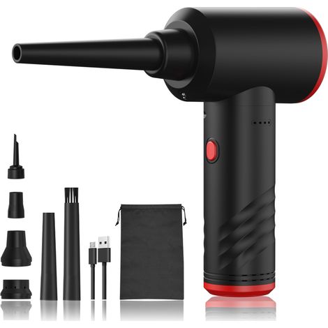 Aspirateur à air comprimé réglable vitesses avec lumière LED réutilisable pour ordinateurs portables claviers 3 (1/5)