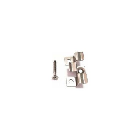 Green Outside – Boite de 100 clips et vis inox pour lames de terrasse alvéolaires – Résistants aux intempéries – Espacement inter-lames de 5mm – Qualité pro (1/4)