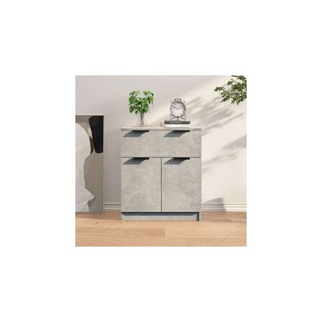 Buffet Gris béton 60x30x70 Bois d'ingénierie (1/5)