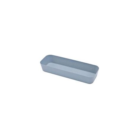Plateau de rangement compact en plastique pour tiroir de cuisine, long et fin – Organiseur à couverts, plastique durable– (1/5)