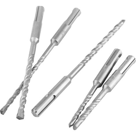 Ensemble 17 pièces forets et burins pour marteaux perforateurs électriques, outils béton perçage rainurage (1/5)