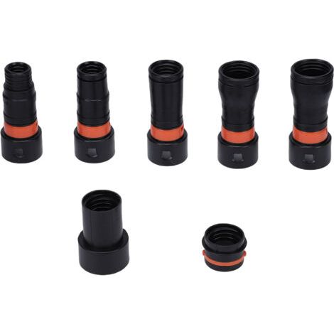 Pair - Adaptateur de tuyau d'aspiration de poussière (lot de 7) avec pince rotative à 360° pour outils électriques et ponceuses (1/5)