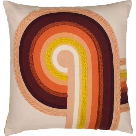 Amadeus - Coussin Futuriste orange 45x45 cm (1/2)