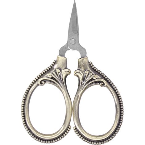 Ciseaux de couture portables en acier inoxydable pour broderie et travaux manuels, bronze (1/5)