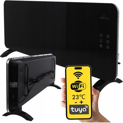 PORTO WiFi Konvektorheizung 2400W Schwarz (1/5)