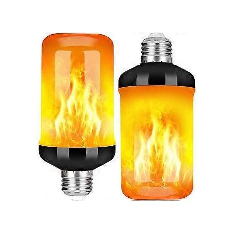 E27 Flammenbirne, 5-W-LED-Flammenlampe mit 4 Leuchtmodi, dekorative Glühbirne für drinnen und draußen, ideal für Weihnachten, Gärten, Hochzeiten und Partys.