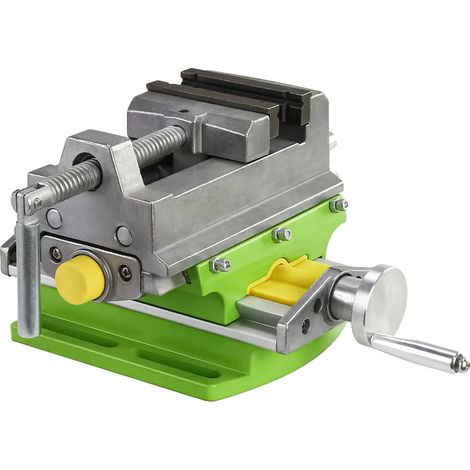 Étau à glissière croisée de 3 pouces, mécanisme de glissement composé de précision, construction durable et robuste, fonctionnement manuel facile (1/5)
