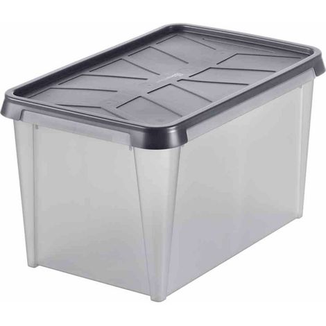 Orthex 3462050 Aufbewahrungsbox (L x B x H) 60 x 40 x 35 cm Grau 1 St. (1/5)