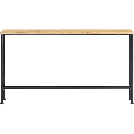 SoBuy Tavolo da Consolle Vintage Tavolo da Ingresso Tavolo per Divano salvaspazio L120P20A65 cm Naturale FSB19-E