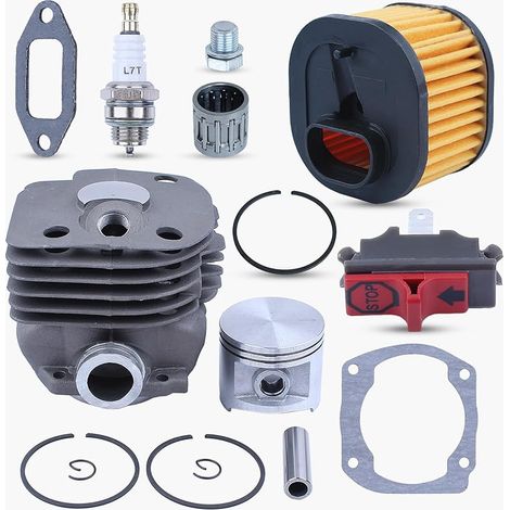 50mm Cylindre Piston Anneaux Roulement de Filtre à air Joint Reconstruire Kit pour Husqvarna 372XP Tronçonneuse Pièces détachées 503 81 80-04 (1/5)