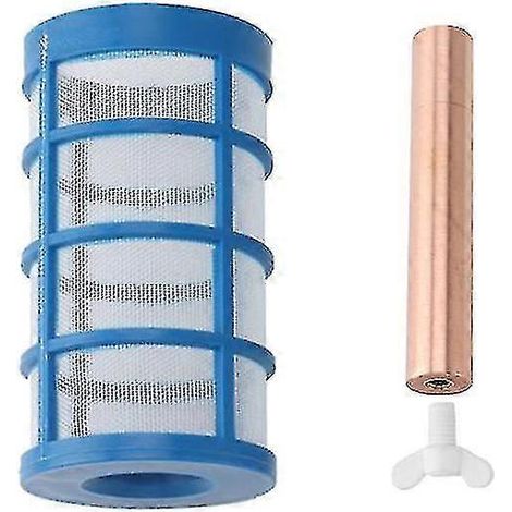 Anode et filtre en cuivre pour ioniseur solaire, pièce de rechange pour purificateurs d'eau solaires de piscine (1/3)