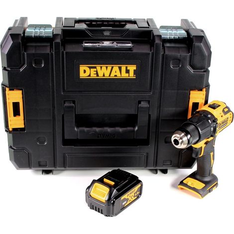 Trapano avvitatore a percussione a batteria DeWalt DCD 709 NT 18 V 65 Nm + 1 batteria 4,0 Ah in scatola TSTAK - senza caricabatteria