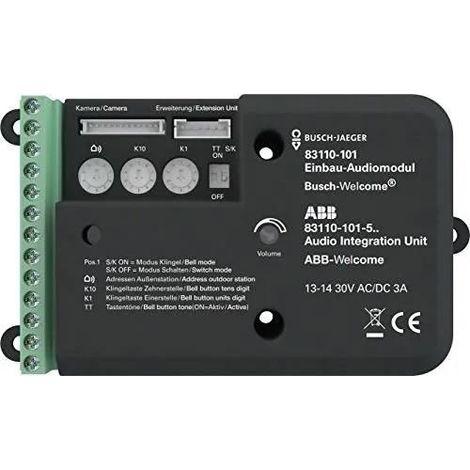 Modulo audio Busch 83110-101 plastica resistente alta qualità