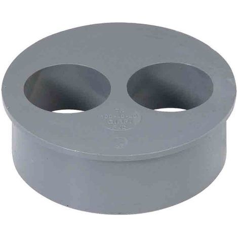 Girpi - Tampon de réduction double mâle femelle PVC gris Ø100/32/32mm - TR4/33 (1/2)