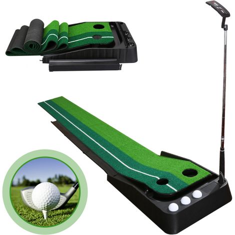 SWANEW Tappetino da golf per putting per principianti Tappetino per l'allenamento del golf in resistente erba artificiale (1/5)