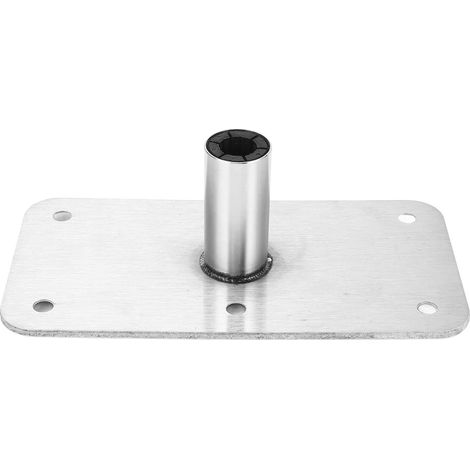 Base para asiento de barco de acero inoxidable de 4 x 8 pulgadas y 3/4 de pulgada, SP 64839, sin rosca. (1/5)
