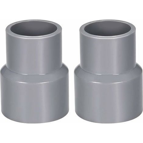 40mm X 32mm Réducteur Tuyau PVC Raccord Couplage Hub DWV Gris 2Pcs (1/4)