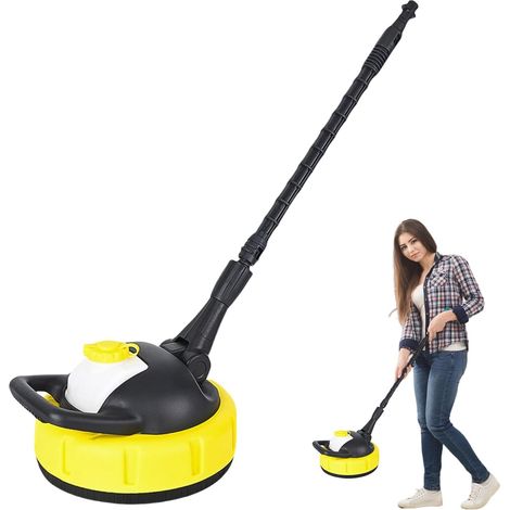 Brush for high-pressure cleaner, brush for floors and tiles, brush for outdoor surfaces and floors with detergent bottle, compatible with Kärcher (1/5)