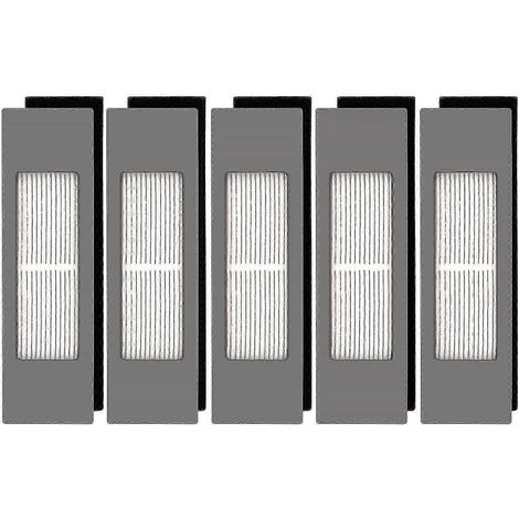 (5 pièces) Filtres HEPA pour aspirateur robot Ecovacs Deebot Ozmo 920 950 T8 Aivi Max T9 T5 N5 N7 N8+ N8 Pro Plus Dx55 Dx93 Dj65 - Kit de filtres pour aspirateur robot (1/5)
