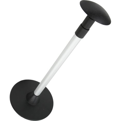 Poteau de support de bâche pour bateau 3 sections réglable 57‑137 cm aluminium ABS pour yacht voilier bateau de pêche (1/5)