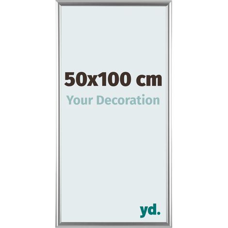 yd. - Cadre photo 50x100 - Argent - Plastique - Bordeaux (1/5)