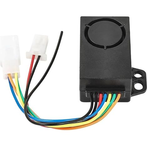 Alarma antirrobo Honseadek para bicicletas y patinetes eléctricos - Sistema de seguridad con doble mando a distancia sin llave - Para bicicletas eléctricas de 36V a 72V - Voltaje (6 pines) (1/5)