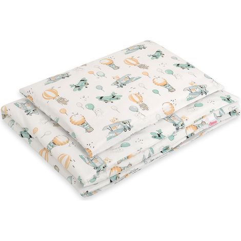 2-teiliges Kinderbettwäsche-Set aus Baumwolle, 135 x 100 cm – Himmelsabenteuer (1/2)