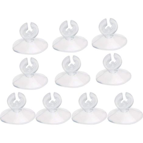 Ensemble de ventouses pour aquarium, 10 unités, pour une fixation stable des composants, avec un réglage simple et ferme dans les aquariums.-AquaForge (1/4)