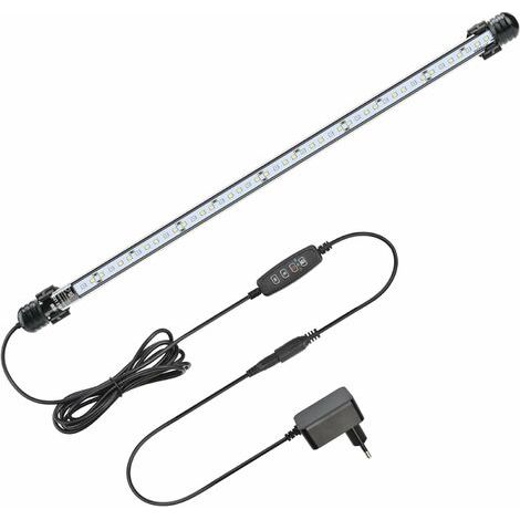 Éclairage LED pour aquarium avec minuterie, submersible, blanc et bleu, luminosité réglable, 4 W, 230 lumens (1/5)