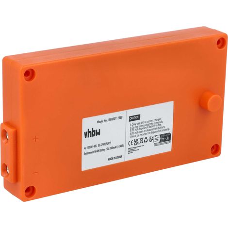 vhbw 1x Akku Ersatz für Gross Funk FUA50, BC-GF500, 100-001-885, FUA15 für Industrie-Funkfernsteuerung Fernbedienung (2000 mAh, 7,2 V, NiMH)