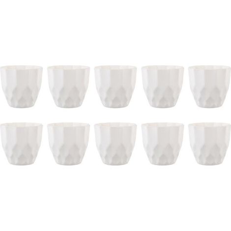 10 pots de fleurs en plastique (1/3)