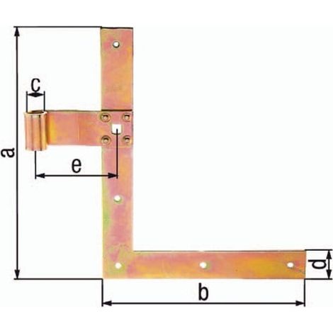 GAH Bande d'angle pour volets longueur 250 x 200 mm largeur 30 mm épaisseur 3 mm ( 8002392505 ) (1/3)